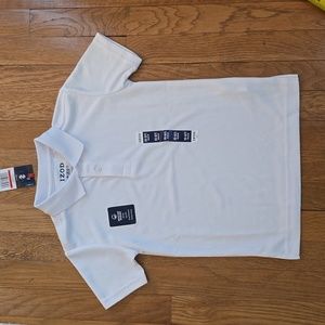 IZOD BOYS WHITE SHORT SLEEVE POLO SHIRT SIZE EXTRA SMALL 6/7